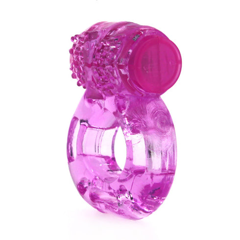 Vibrating Cock Ring Single Purple